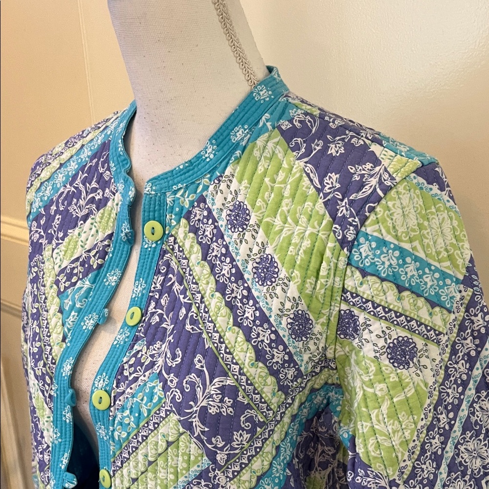 Appleseed's Multicolor Patterned Quilted Jacket - image 5